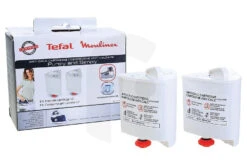 Set Di 2 Cartucce Anticalcare Per Ferri Da Stiro A Vapore Maxi Tefal E Altri XD9030E0